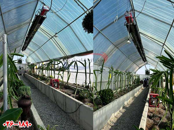 کاربرد سیستم های گرمایش تابشی در سالن های گلخانه